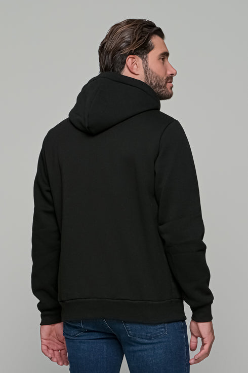 Ανδρική Ζακέτα Φούτερ Χρώμα Μαύρο Everbest