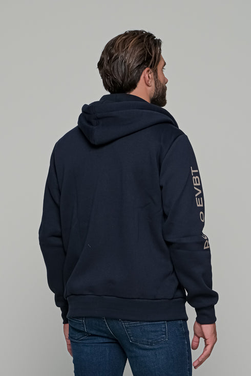 Ανδρική Ζακέτα Φούτερ Μπλε Με Τύπωμα Everbest