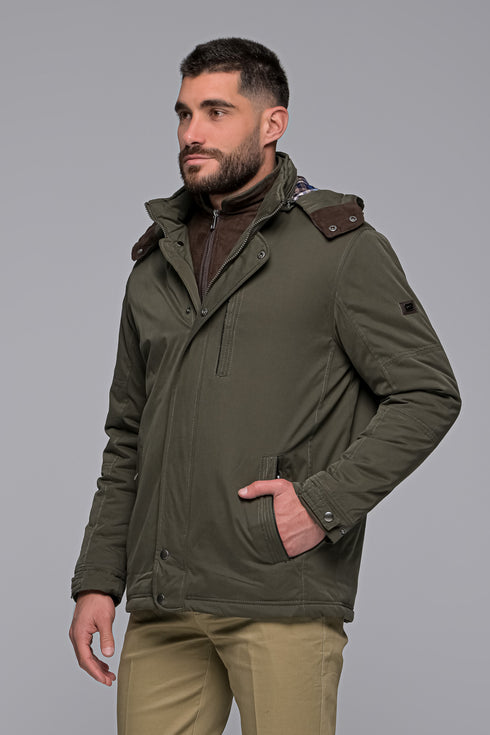 Ανδρικό Χειμωνιάτικο Μπουφάν Λαδί NYT