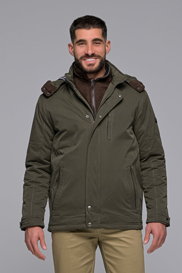 Ανδρικό Χειμωνιάτικο Μπουφάν Λαδί NYT