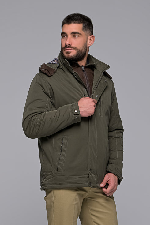 Ανδρικό Χειμωνιάτικο Μπουφάν Λαδί NYT