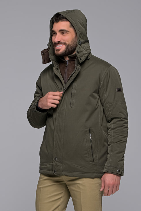 Ανδρικό Χειμωνιάτικο Μπουφάν Λαδί NYT