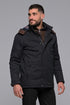 Ανδρικό Χειμωνιάτικο Μπουφάν με Κουκούλα Μαύρο NYT