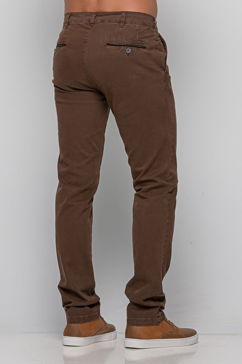 Ανδρικό Παντελόνι Chino Καφέ Lexton