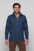 Ανδρική Μπλούζα με Φερμουάρ Χρώμα Μπλε Lexton