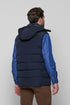 Ανδρικό Αμάνικο Μπουφάν με Κουκούλα Χρώμα Μπλε NYT