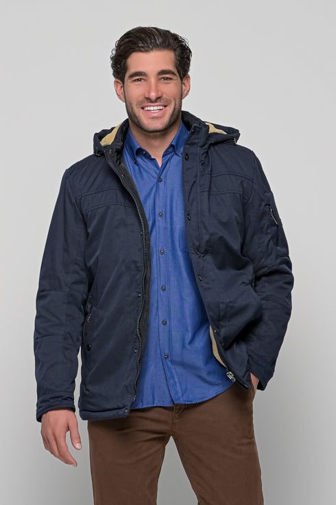 Ανδρικό Χειμωνιάτικο Μπουφάν Μπλε Lexton