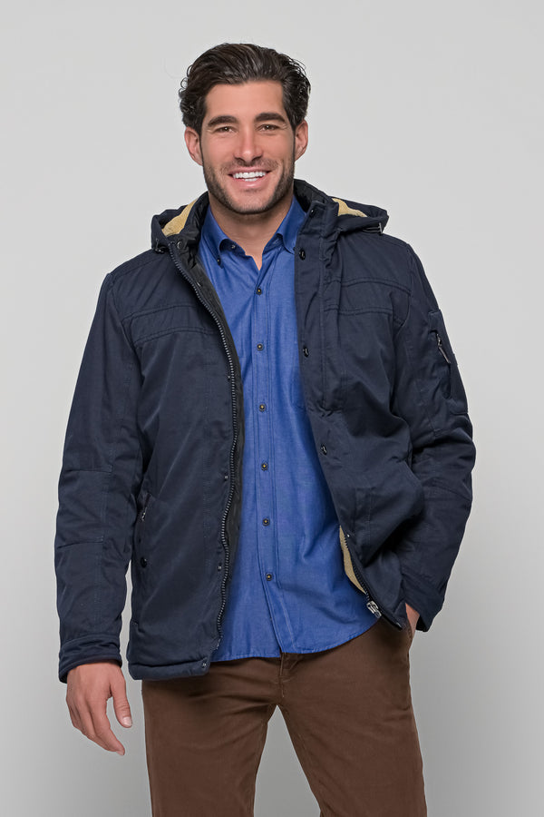 Ανδρικό Χειμωνιάτικο Μπουφάν Μπλε Lexton