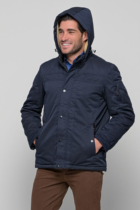 Ανδρικό Χειμωνιάτικο Μπουφάν Μπλε Lexton