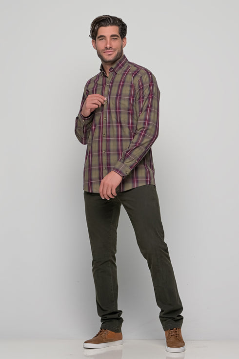 Ανδρικό Παντελόνι Chino Λαδί Lexton