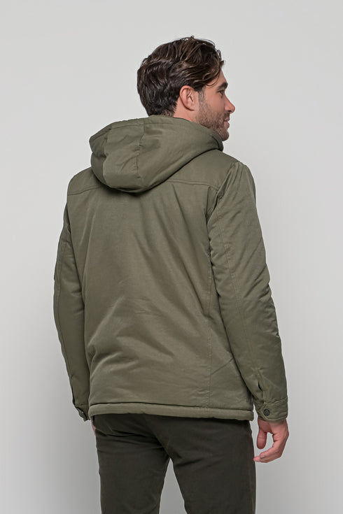 Ανδρικό Χειμωνιάτικο Μπουφάν Χακί Lexton