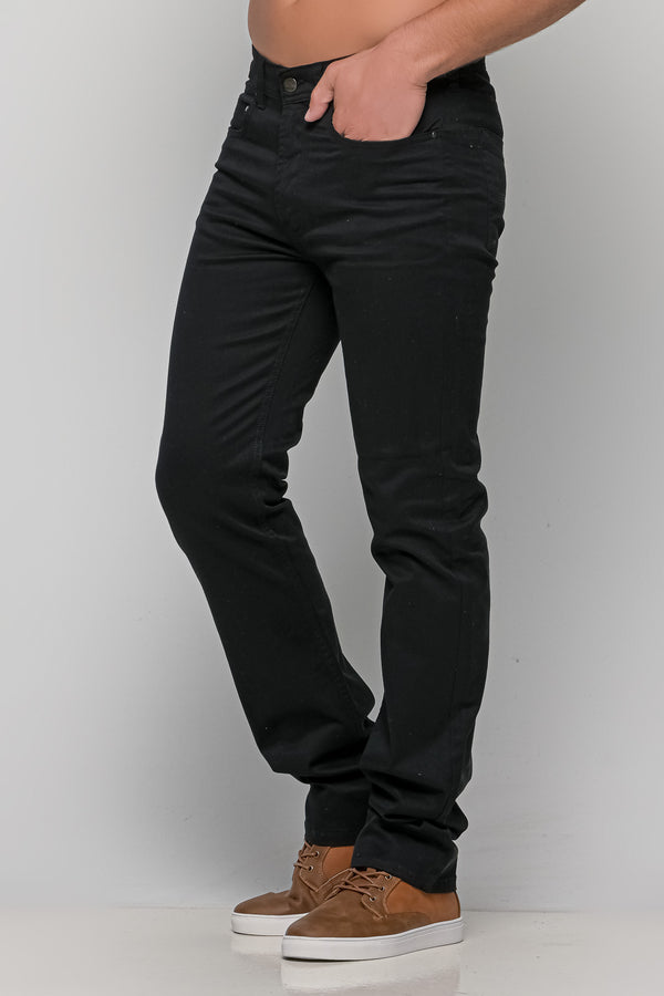 Ανδρικό Παντελόνι Πεντάτσεπο Κανονική Γραμμή Μαύρο Stef