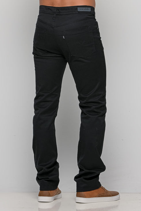Ανδρικό Παντελόνι Πεντάτσεπο Κανονική Γραμμή Μαύρο Stef
