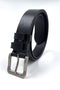 Ανδρική Δερμάτινη Ζώνη Χρώμα Μαύρο