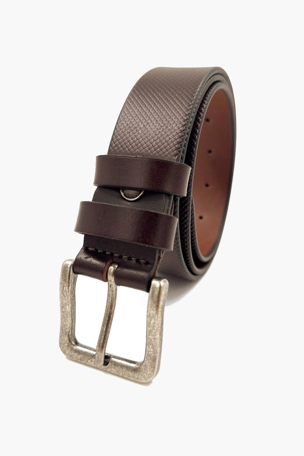 Ανδρική Δερμάτινη Ζώνη Καφέ