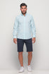 Ανδρική Βερμούδα Chino Χρώμα Μπλε Cotton Green