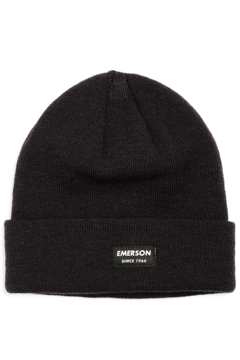 Emerson Πλεκτός Σκούφος Μαύρος