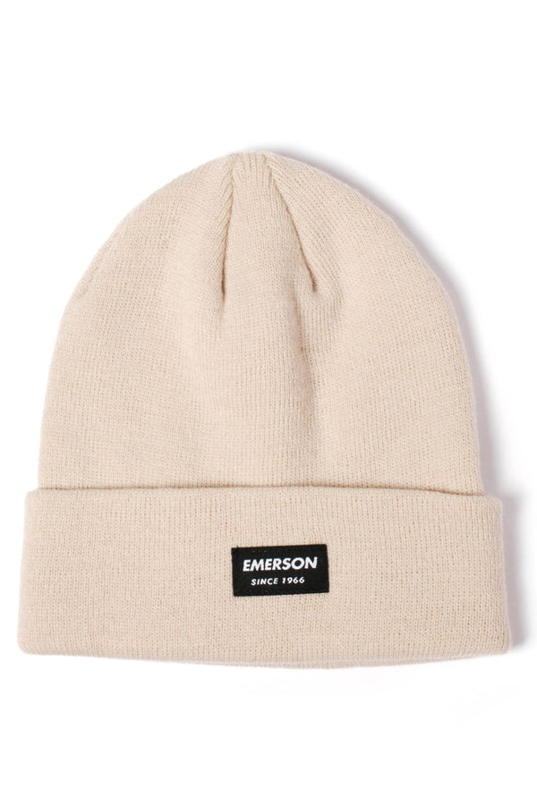 Emerson Πλεκτός Σκούφος Εκρού