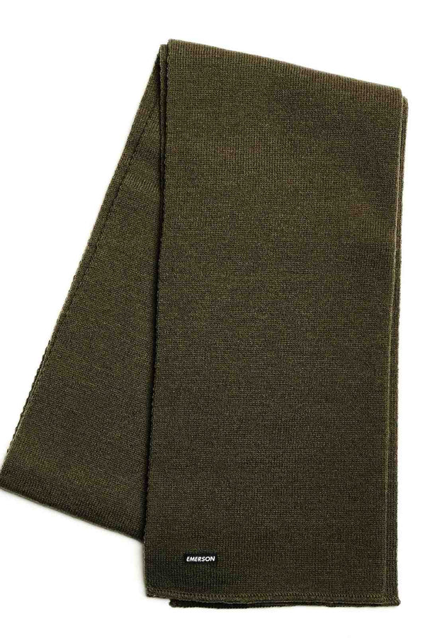 Emerson Πλεκτό Κασκόλ Λαδί