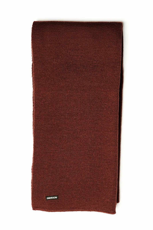 Emerson Πλεκτό Κασκόλ Μπορντό