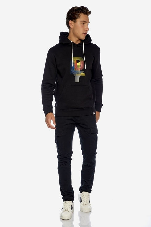 Ανδρικό Φούτερ με Κουκούλα Μαύρο Camaro