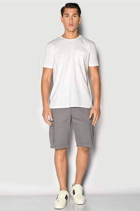 Ανδρικό T-Shirt Λευκό με Τσεπάκι Brokers