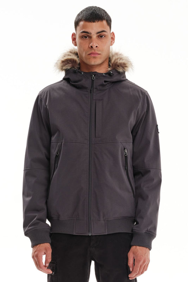 Ανδρικό Μπουφάν Bomber Γκρι Emerson