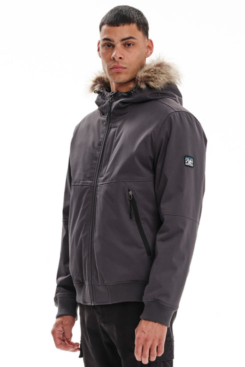 Ανδρικό Μπουφάν Bomber Γκρι Emerson