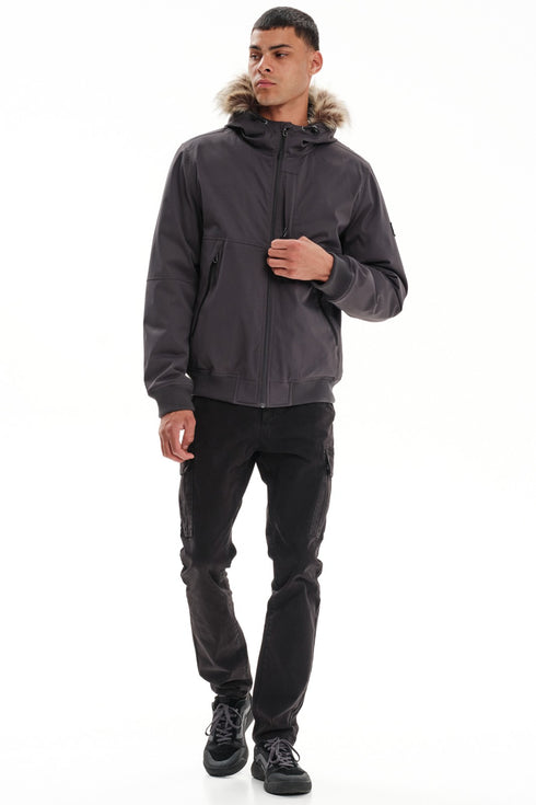 Ανδρικό Μπουφάν Bomber Γκρι Emerson