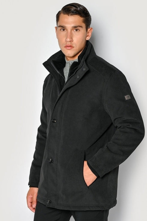Ανδρικό Μπουφάν με Μόστρα Μαύρο SOGO