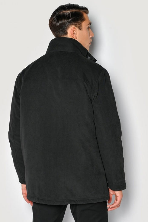 Ανδρικό Μπουφάν με Μόστρα Μαύρο SOGO