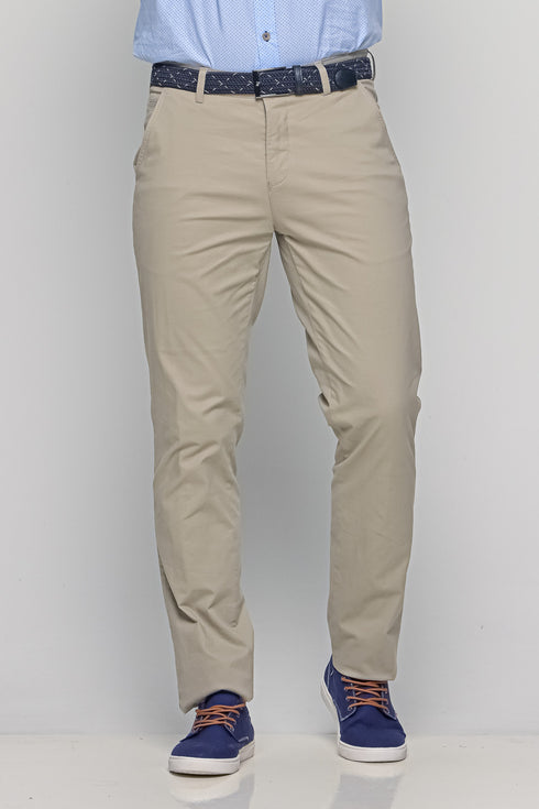 Ανδρικό Παντελόνι Chino Κανονική Γραμμή Μπεζ Lexton
