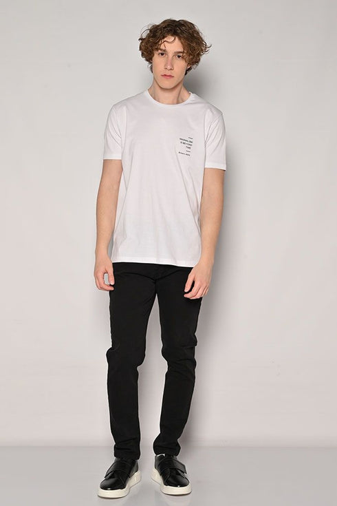 Ανδρικό T-Shirt Κοντομάνικο Λευκό Brokers