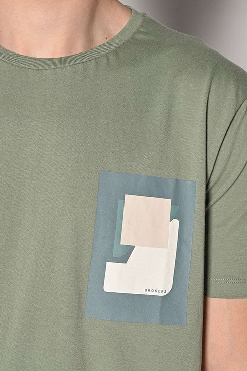 Ανδρικό T-Shirt Κοντομάνικο Μέντα Brokers