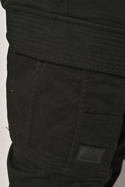 Ανδρικό Παντελόνι Cargo με Ίσιο Τελείωμα Μαύρο Camaro
