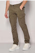 Ανδρικό Παντελόνι Cargo με Ίσιο Τελείωμα Χακί Camaro