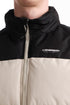 Ανδρικό Μπουφάν Puffer Εκρού-Μαύρο Emerson