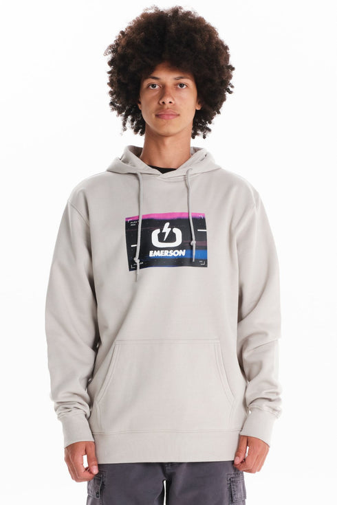 Ανδρικό Φούτερ με Κουκούλα Γκρι Emerson
