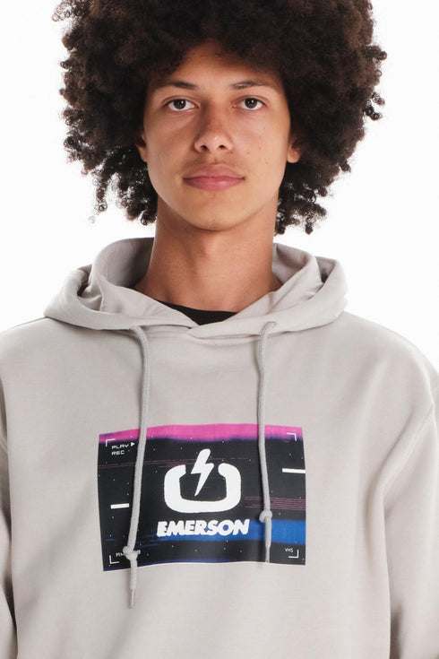 Ανδρικό Φούτερ με Κουκούλα Γκρι Emerson