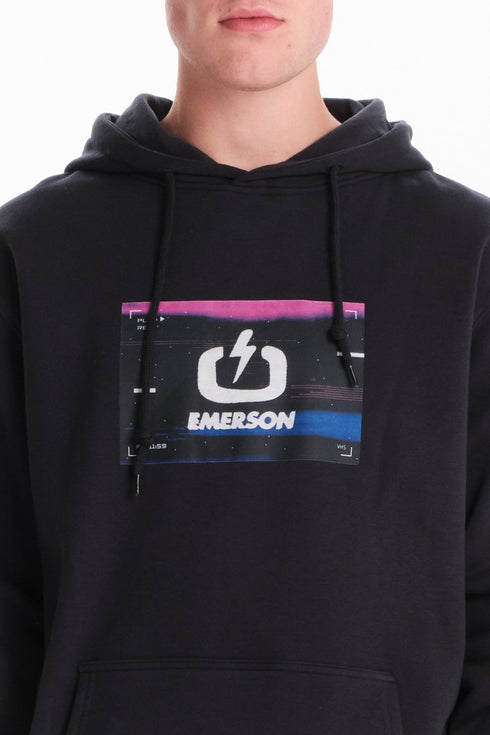 Ανδρικό Φούτερ με Κουκούλα Off Black Emerson