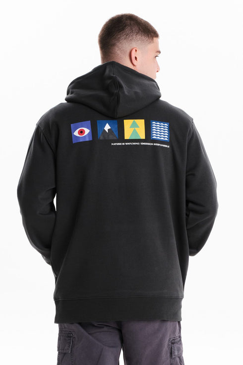 Ανδρικό Φούτερ με Τύπωμα στην Πλάτη Πράσινο Emerson