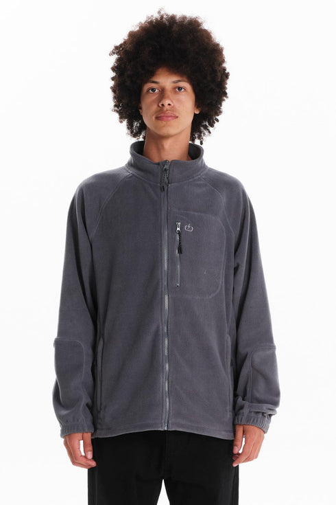 Ανδρική Ζακέτα Fleece Γκρι Emerson