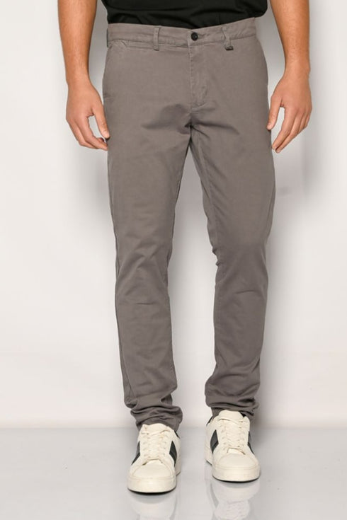 Ανδρικό Παντελόνι Chino Στενή Γραμμή Γκρι Brokers