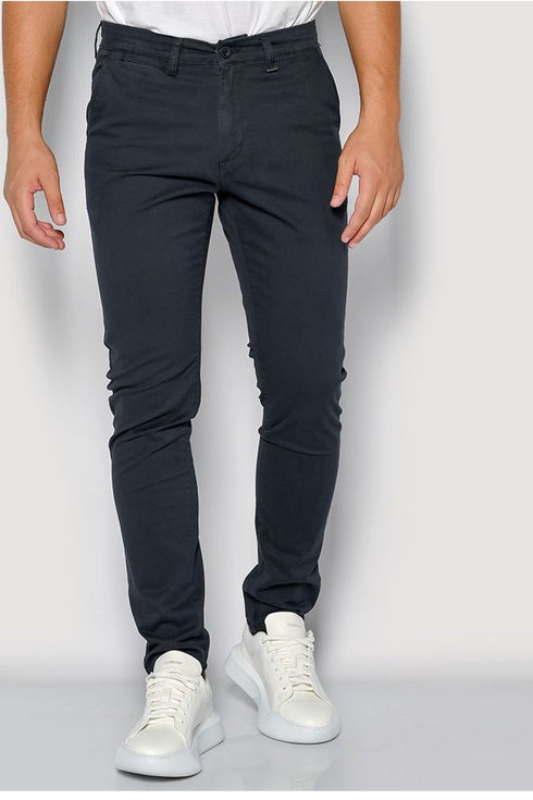 Ανδρικό Παντελόνι Chino Στενή Γραμμή Μπλε Brokers