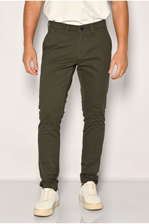 Ανδρικό Παντελόνι Chino Στενή Γραμμή Λαδί Brokers