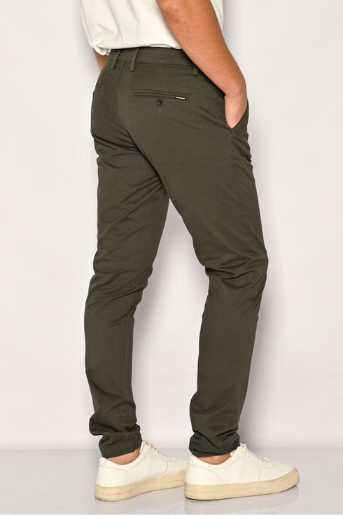 Ανδρικό Παντελόνι Chino Στενή Γραμμή Λαδί Brokers