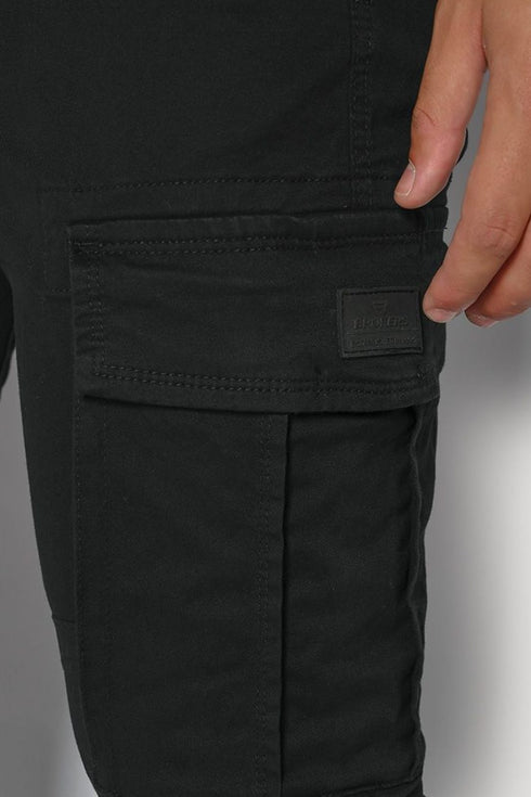 Ανδρικό Παντελόνι Cargo Μαύρο Brokers