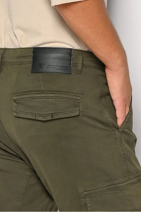 Ανδρικό Παντελόνι Cargo Χακί Brokers