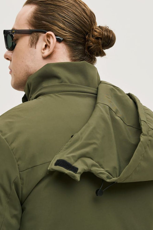 Ανδρικό Μπουφάν Λαδί με Αποσπώμενο Γιλέκο