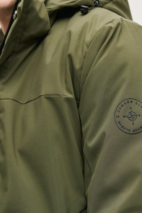 Ανδρικό Μπουφάν Λαδί με Αποσπώμενο Γιλέκο